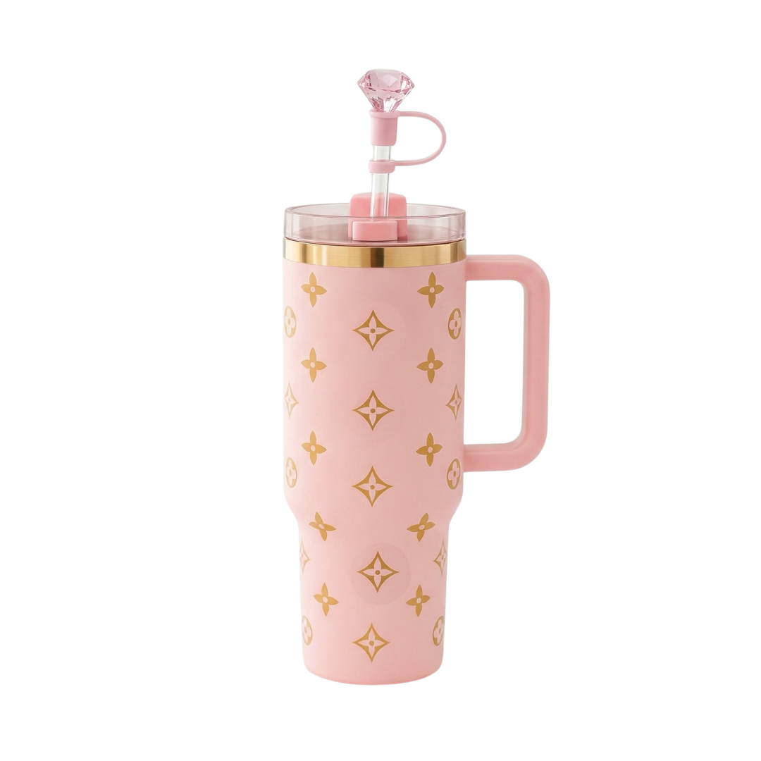 Gobelet isotherme premium 1,2 L - Rose poudré