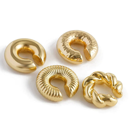 Lot de 4 clips d’oreille en C tendance