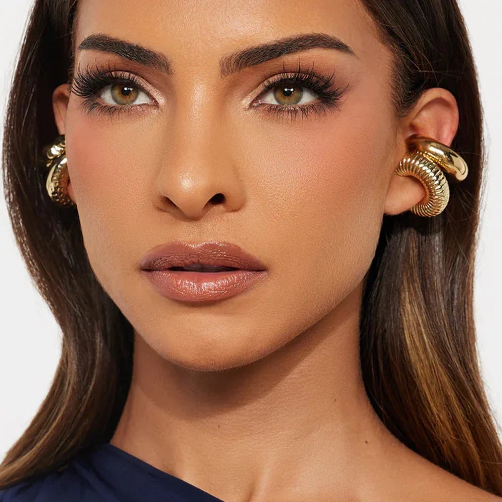 Lot de 4 clips d’oreille en C tendance