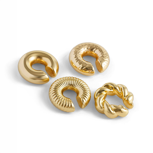 Lot de 4 clips d’oreille en C tendance