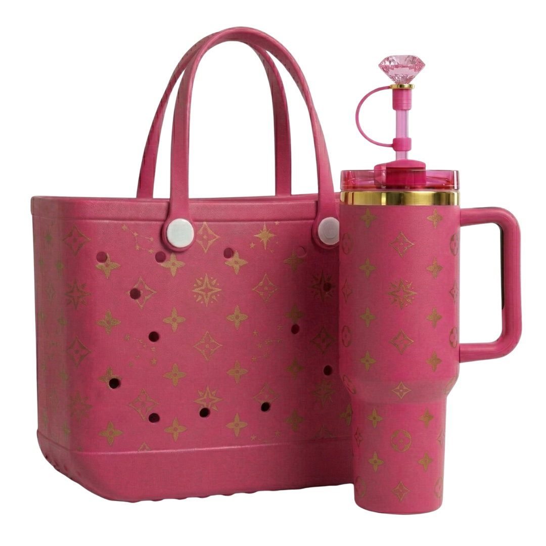 Duo LuxeCarry, sac cabas + gobelet isotherme