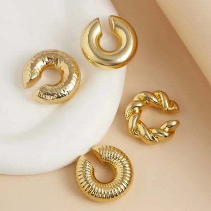 Lot de 4 clips d’oreille en C tendance