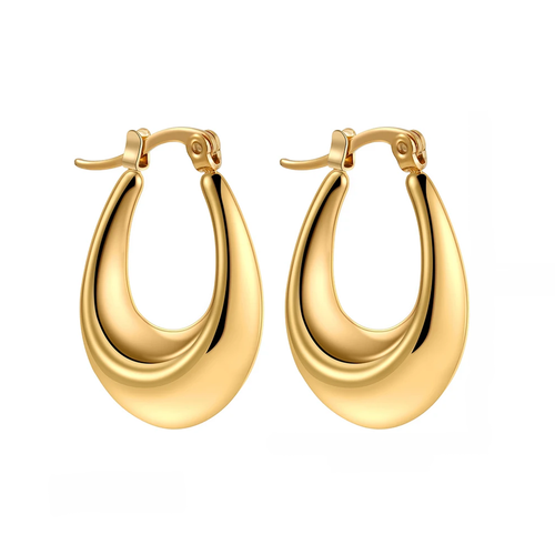 Boucles d’oreilles géométriques en acier inoxydable